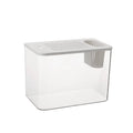 Medium-sized plastic betta fish tank with cover in black or white colour
