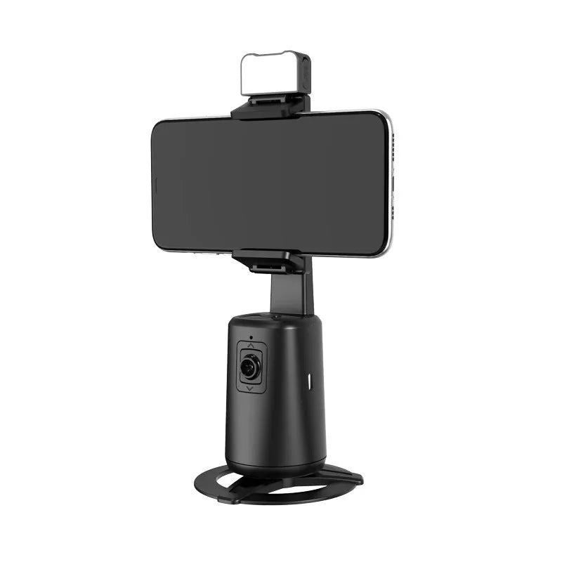 A200 intelligent face tracking desktop bracket with black ribbon lights and remote control for universal phone and camera