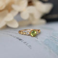 Japanese style geometric copper ring with quadrilateral design for women