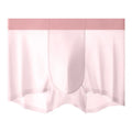 Man wearing bean green graphene Ice Silk seamless shorts with a mid-waist, hip-lifting fit.