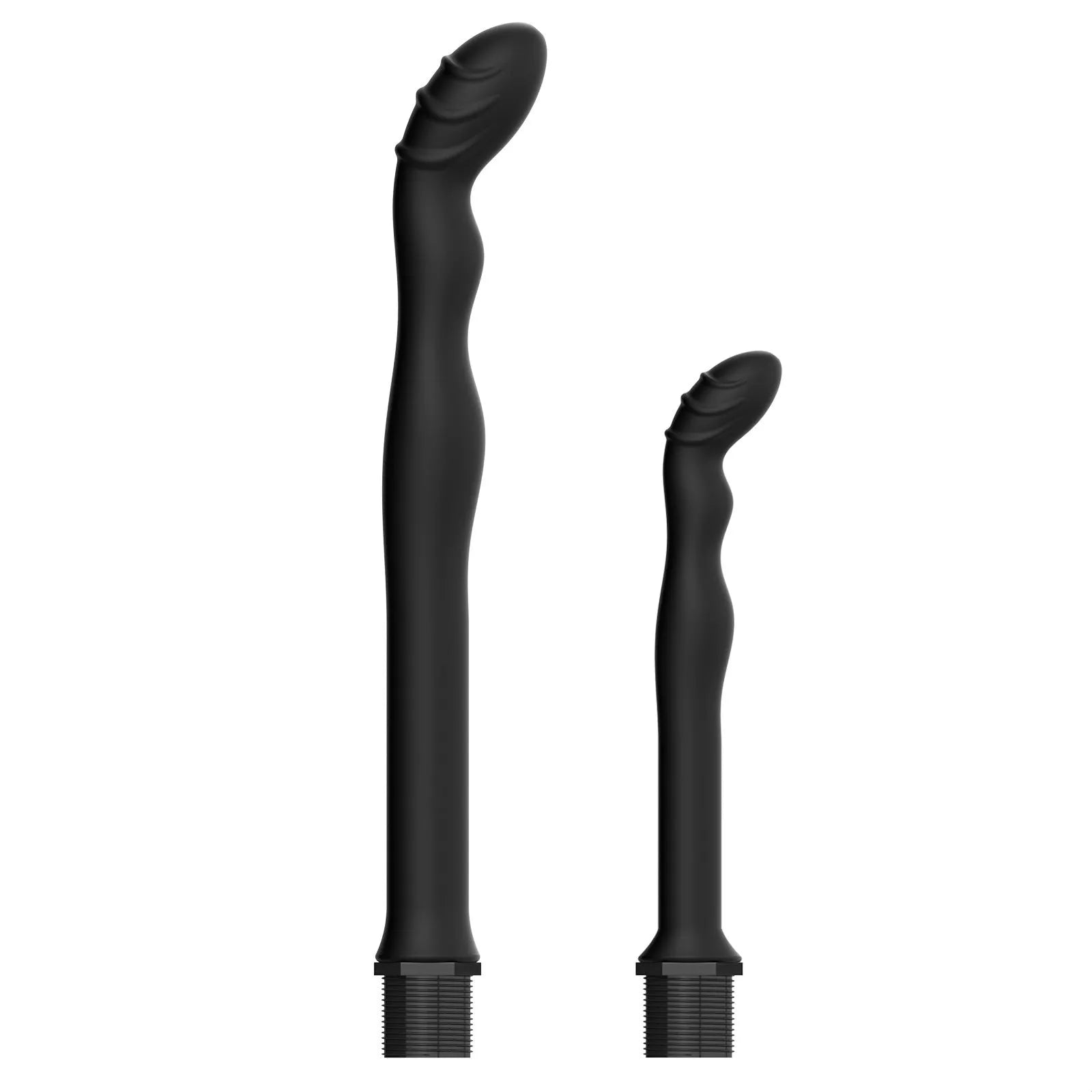 Black silicone hosepipe flusher for cleaning sausage filler equipment