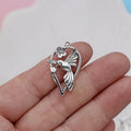 Alloy DIY pendant with a flying bird and cuckoo design, electroplated in colour P234