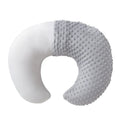 Nursing pillow with removable pillowcase in four colour options for breastfeeding support