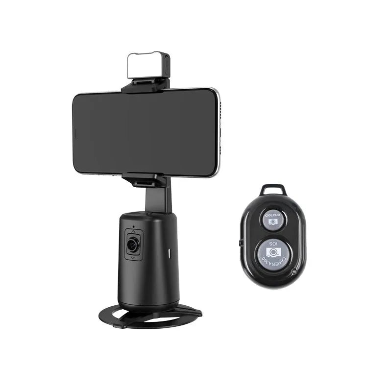 A200 intelligent face tracking desktop bracket with black ribbon lights and remote control for universal phone and camera
