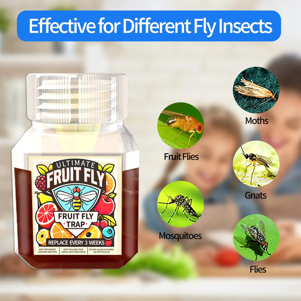 Bottle of SK003 fruit fly bait liquid attractant for trap systems