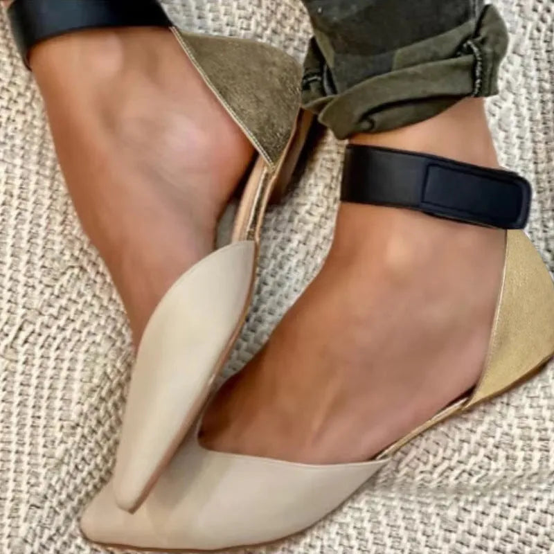 Women's casual hollowed sandals with Velcro fastening in multiple colour options
