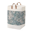 Fabric storage bag measuring 35x35x55cm in colourful bear pattern for clothes and quilt organisation.