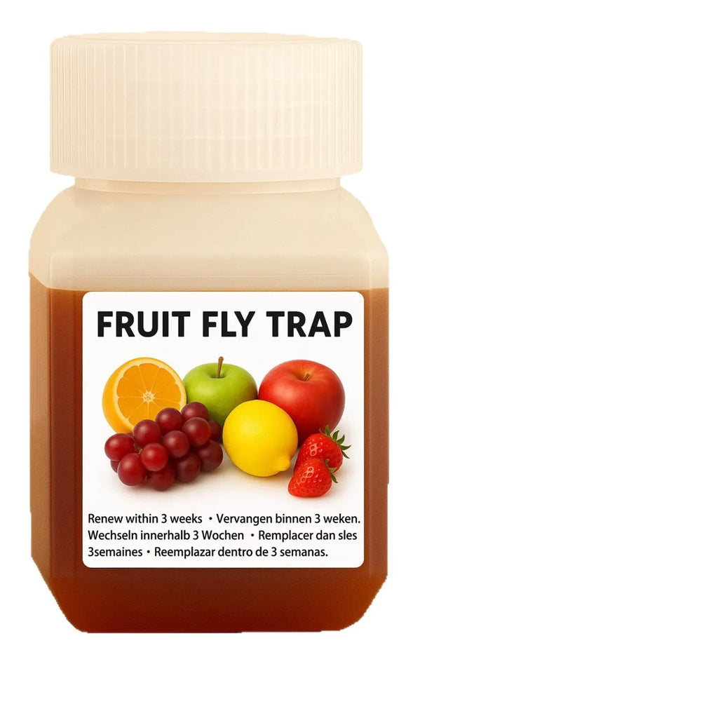 Bottle of SK003 fruit fly bait liquid attractant for trap systems