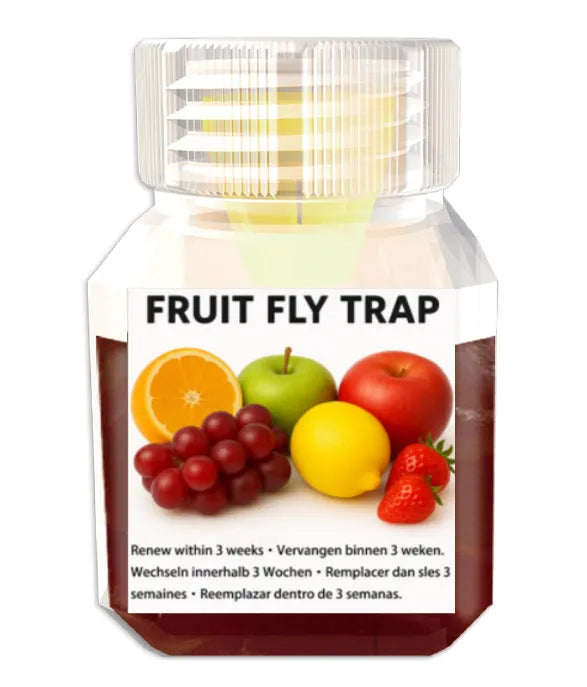 Bottle of SK003 fruit fly bait liquid attractant for trap systems