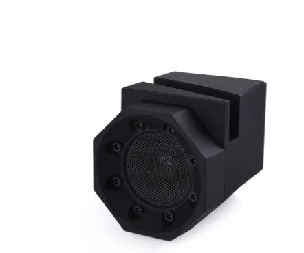 Smart magnetic induction resonance speaker in black, 15.5x12.5x11 cm, with USB interface and resonance induction connection