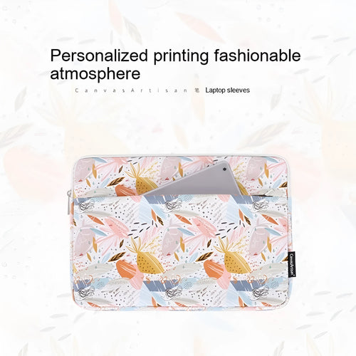 White 14 inch waterproof laptop inner sleeve made from PU leather