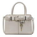 Women's PU crossbody bag in horizontal rectangle shape with three shoulder straps and phone pocket, 23x9x17cm