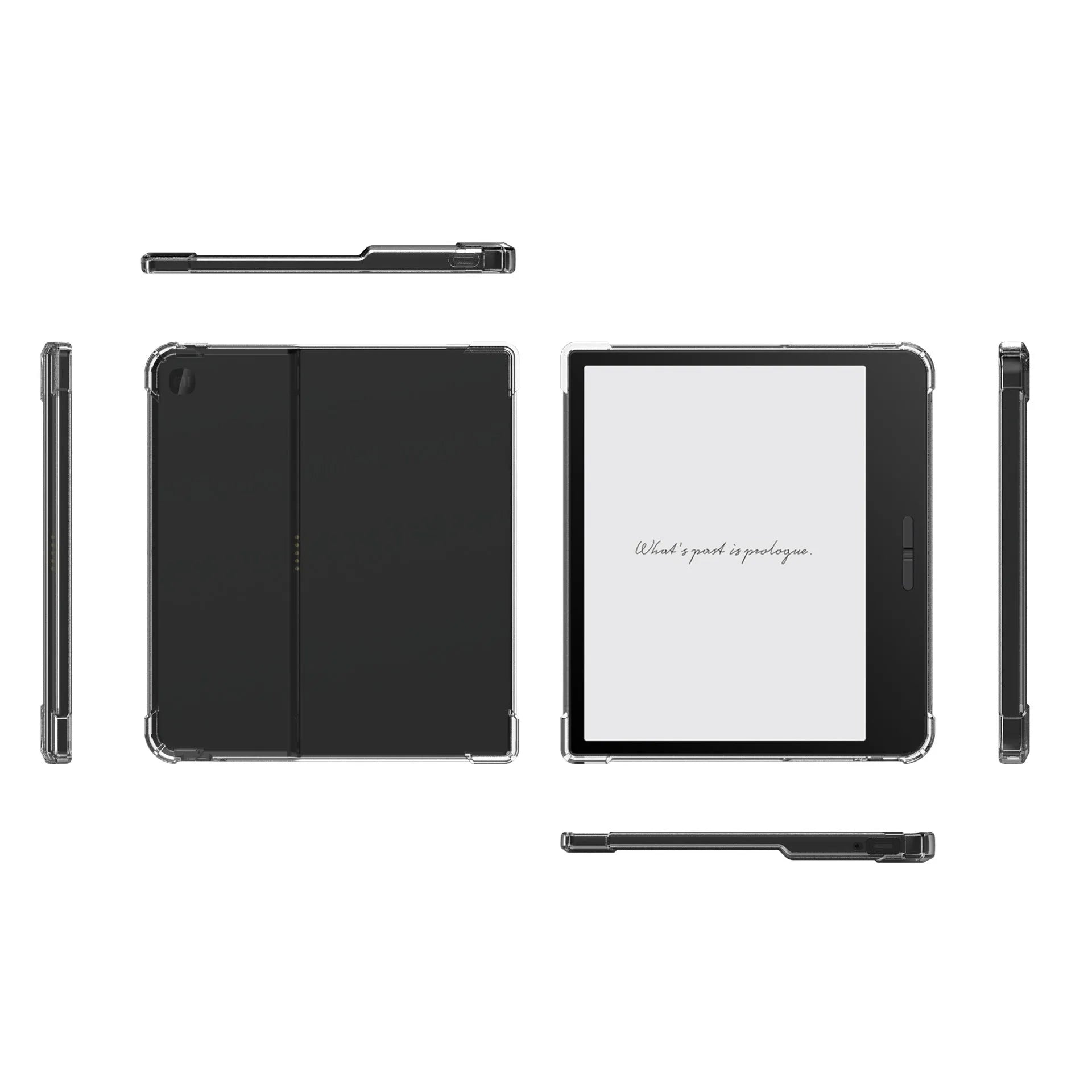 Transparent airbag protective phone case for Xiaomi devices showing shockproof design