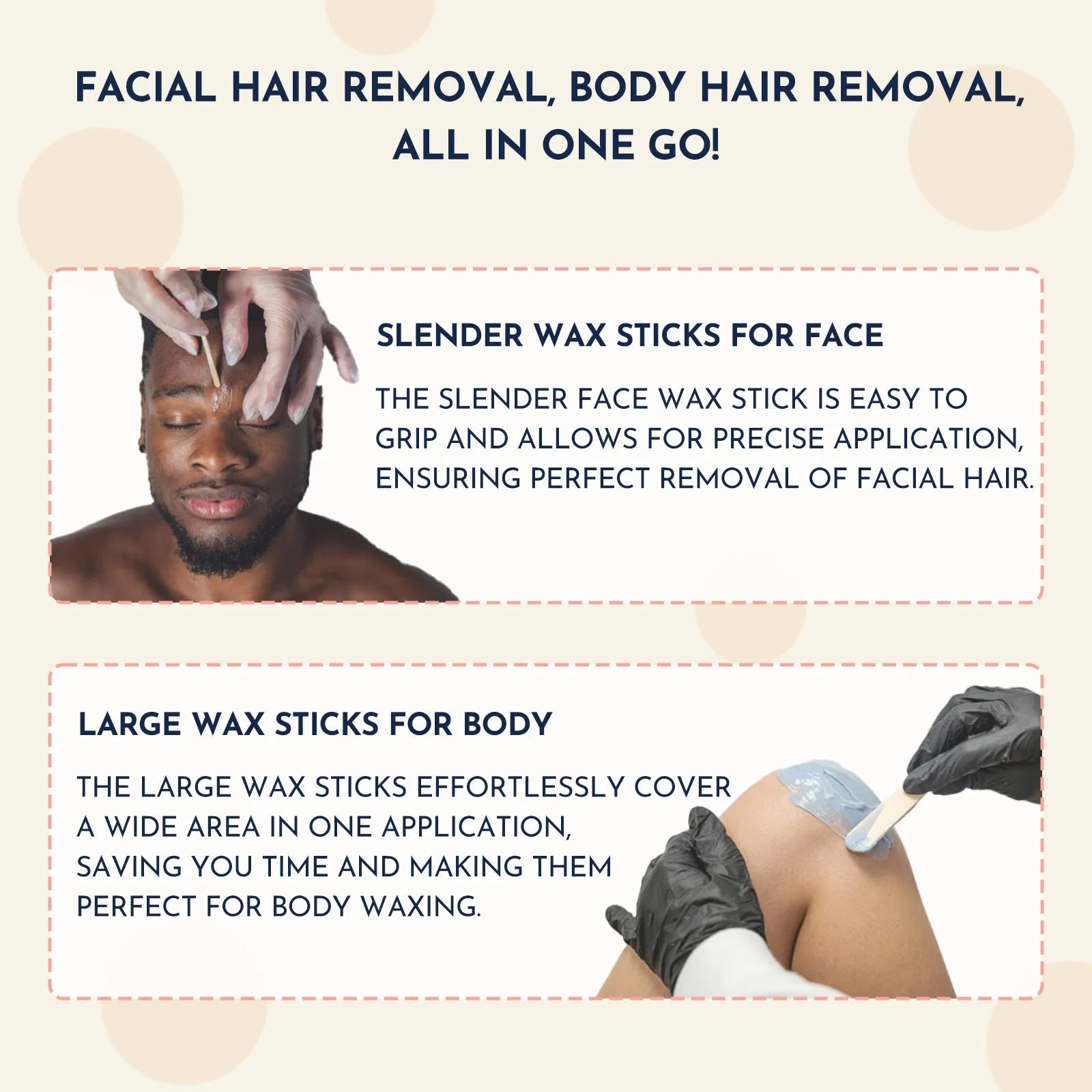 27-piece hypoallergenic wax hair removal kit with wax heater machine and four coloured wax beads