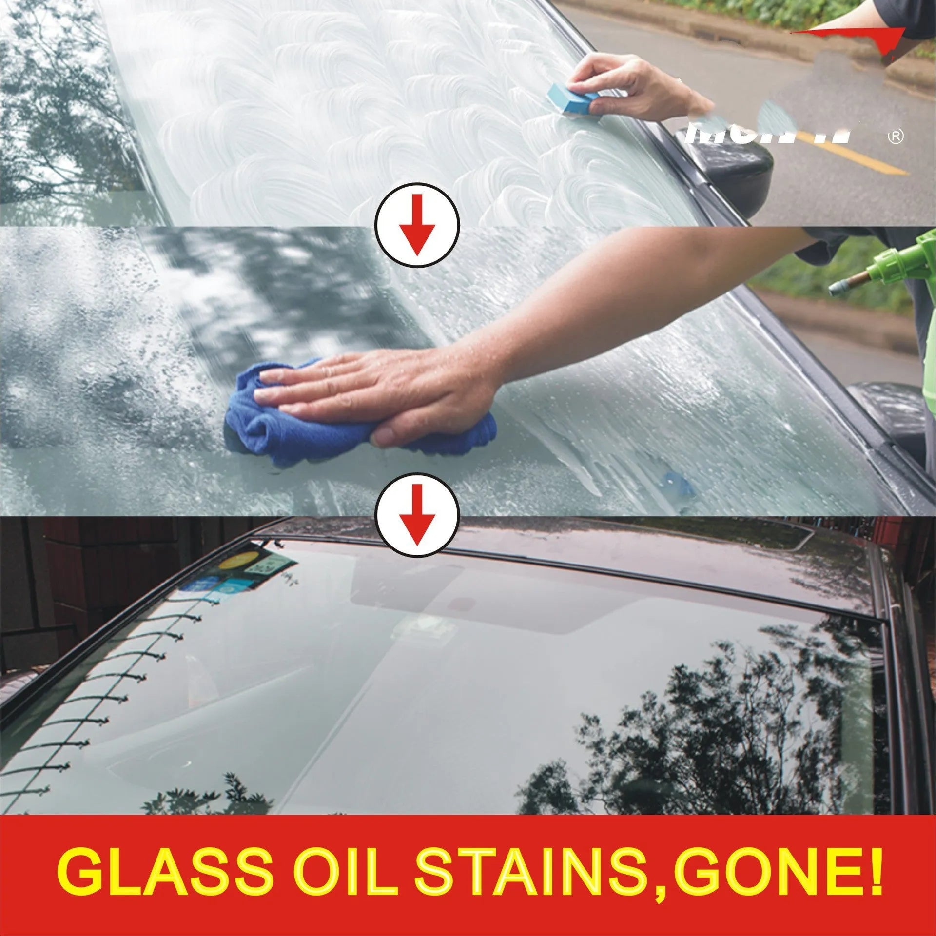 15ml automotive glass anti-fog treatment in English packaging with 33g storage bag