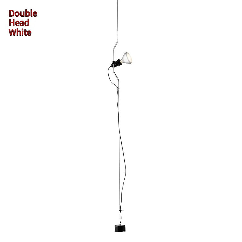 Italian adjustable small droplight alloy construction 3.5 m suspension wire modern simplicity black finish