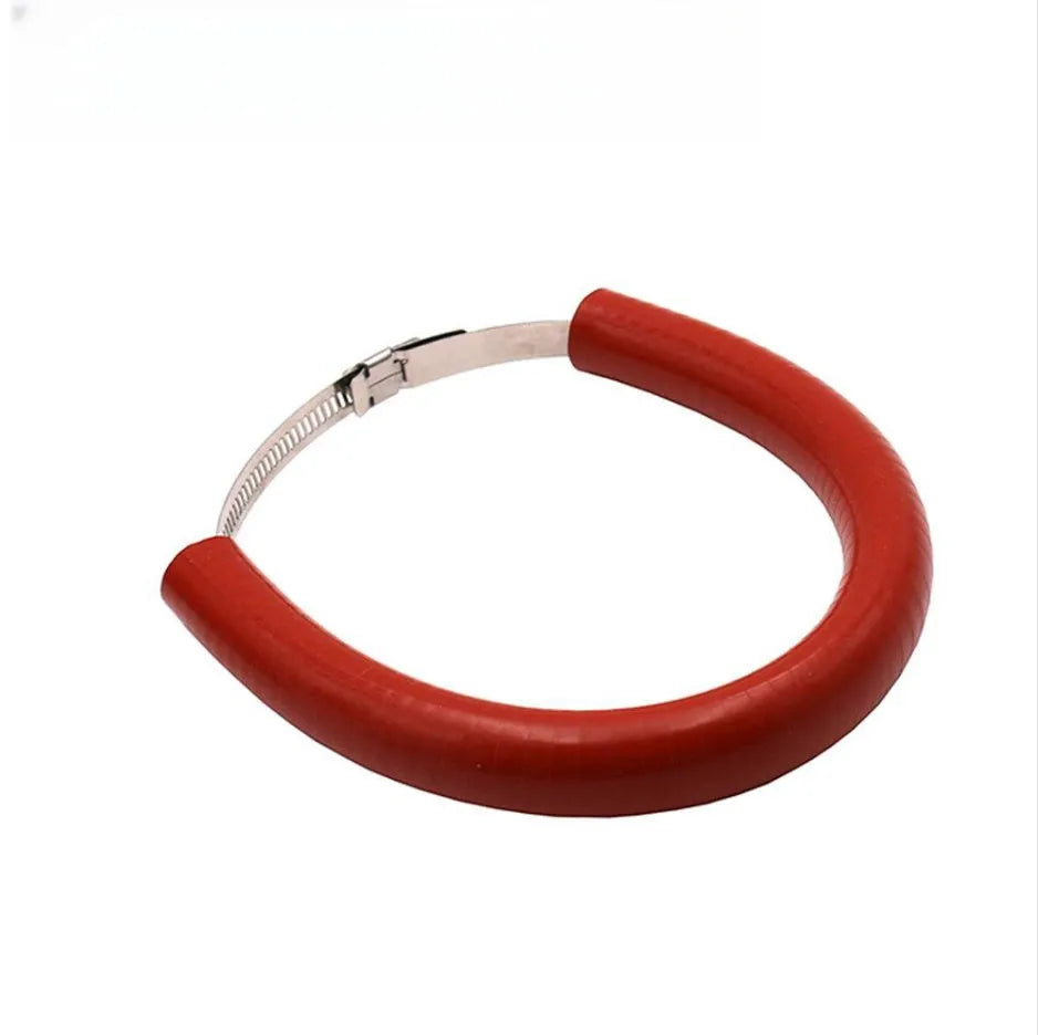 Universal motorcycle exhaust pipe anti-drop wring in black, blue, and orange colours