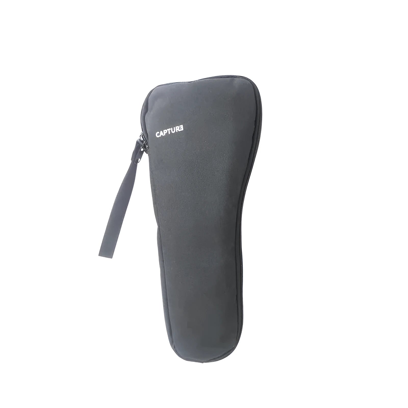 Black cloth zippered storage bag for a mobile phone stabilizer and camera accessories.