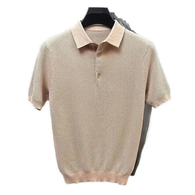 Loose cotton short sleeve pullover sweater in pure cotton fabric shown in multiple colour options