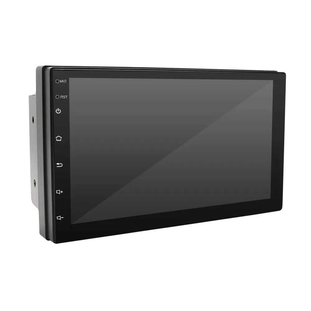 Black universal 7-inch car navigation player with GPS and Apple Carplay for manual transmission vehicles