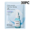 Collagen and hyaluronic acid facial sheet mask in 30g gel pack for skincare treatment