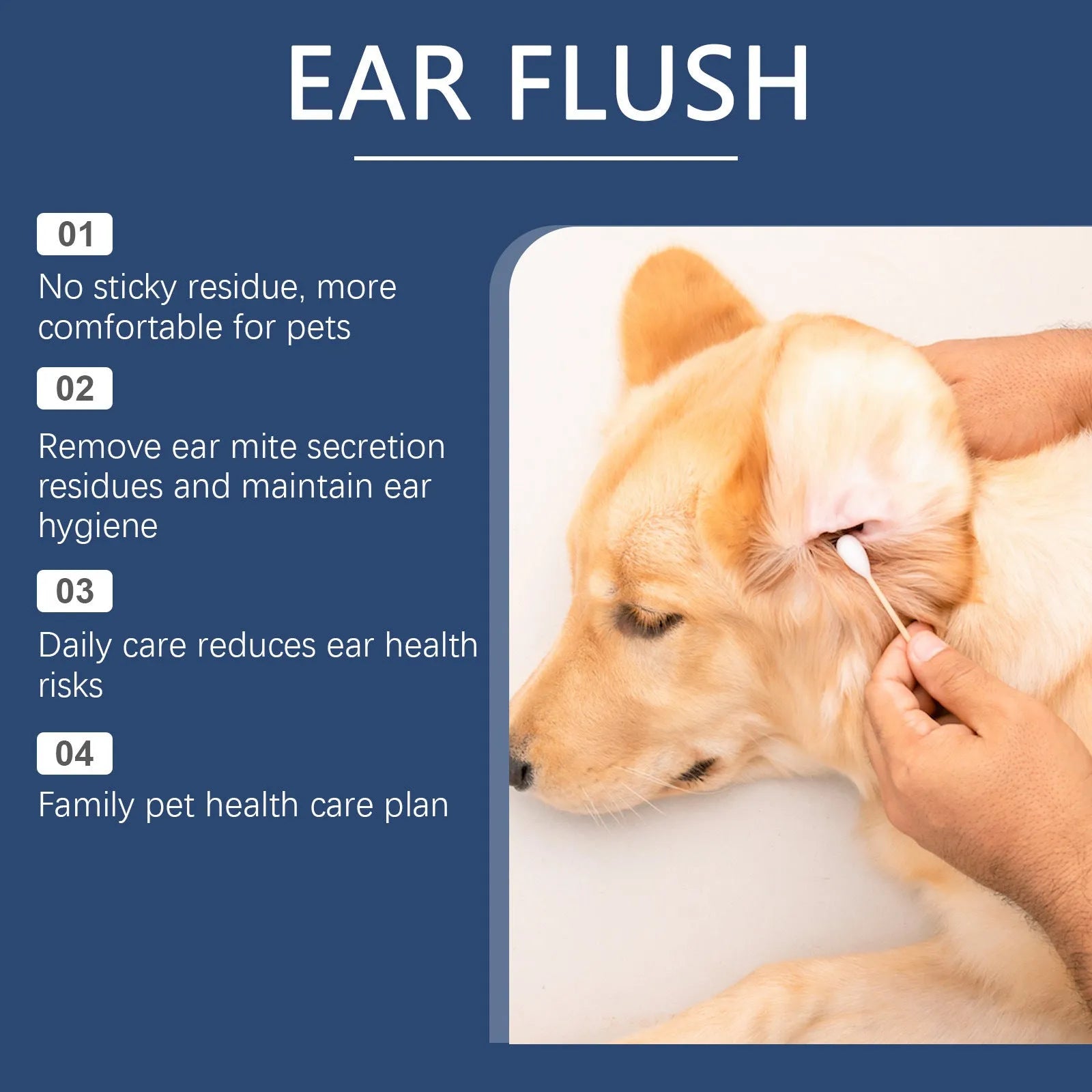 100ml bottle of gentle dog and cat ear cleaner liquid for earwax removal.