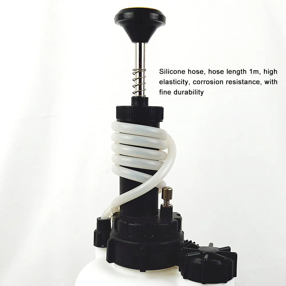 White 3L brake oil tank replacement tool with plastic reservoir and metal components for car maintenance