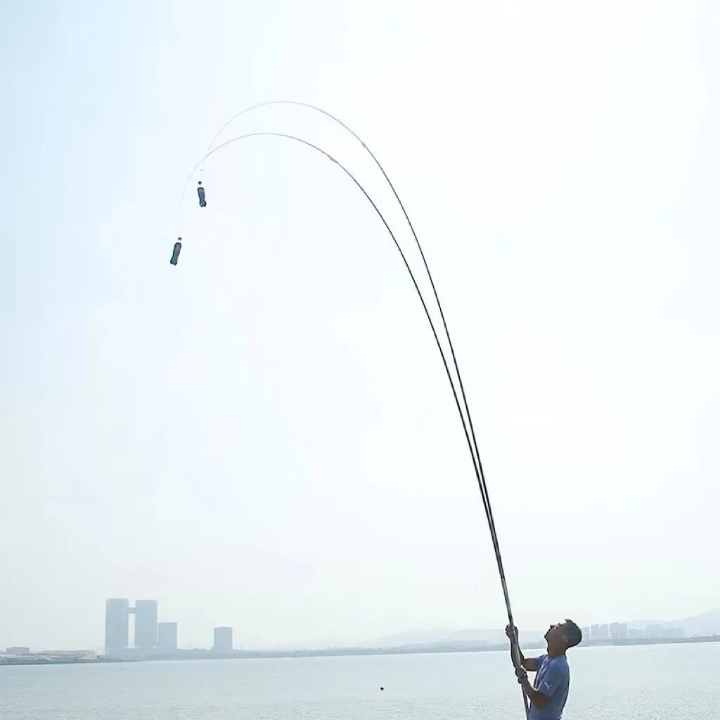 Super light carbon nest fishing rod 8-15 metres in silver and gold for platform fishing