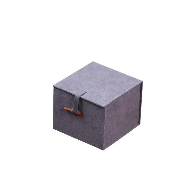 Gray flannel gift box with retro gilding craft finish, three sizes available, from Yixing
