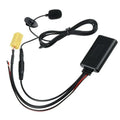 Black Bluetooth audio modification cable for 159SMART 451AUX car stereo with microphone option