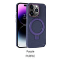 Graphite black carbon fiber phone case with integrated bracket for Apple iPhone 15 Pro Max
