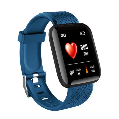 APP sleep monitoring step counting sports bracelet in black with touch operation