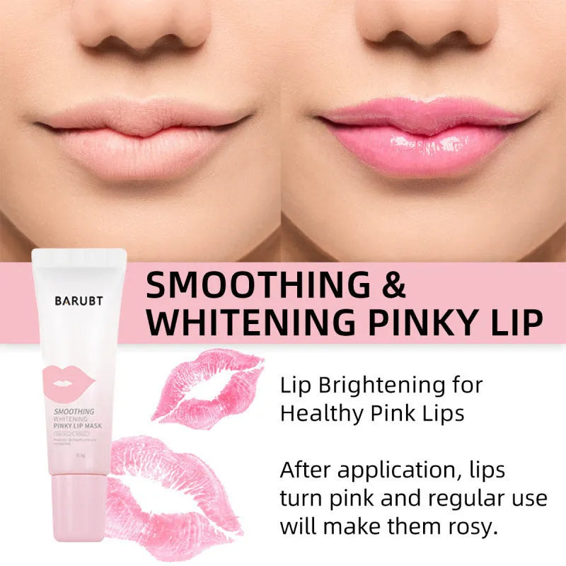 8.5g tube of moisturising lip balm with brightening and anti-chapping properties