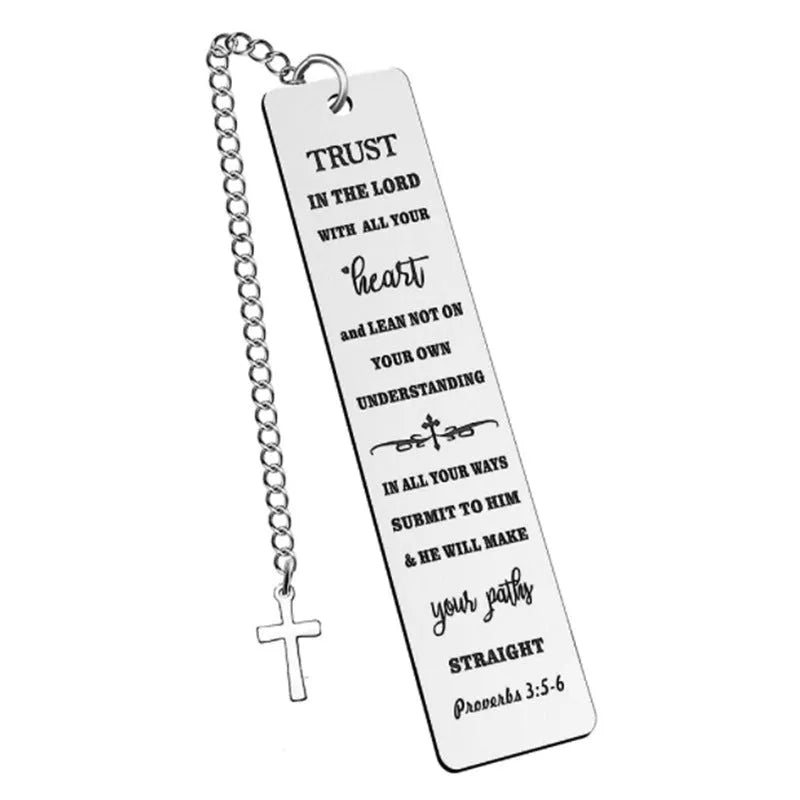 Stainless steel bookmark with European design in CF-S5170 steel colour finish