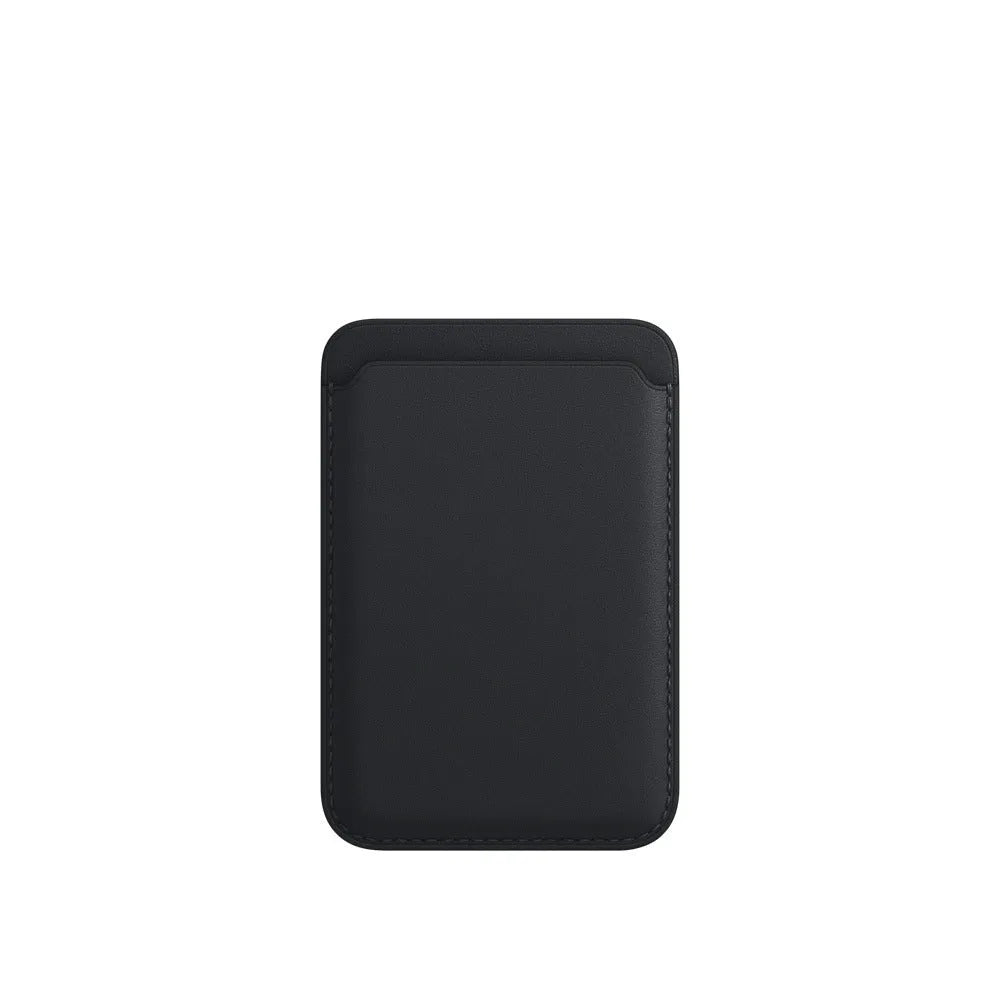 PU leather MagSafe card case for iPhone with integrated magnetic card holder in multiple colour options