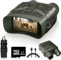 Black night vision instrument with lens and display screen showing 4K night vision capability.