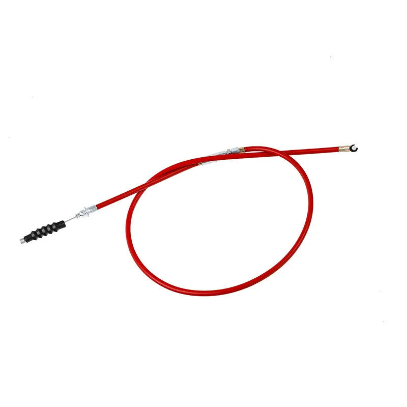Apollo 110-125cc scrambler ATV clutch accelerator cable in four colours: black, blue, red, yellow.