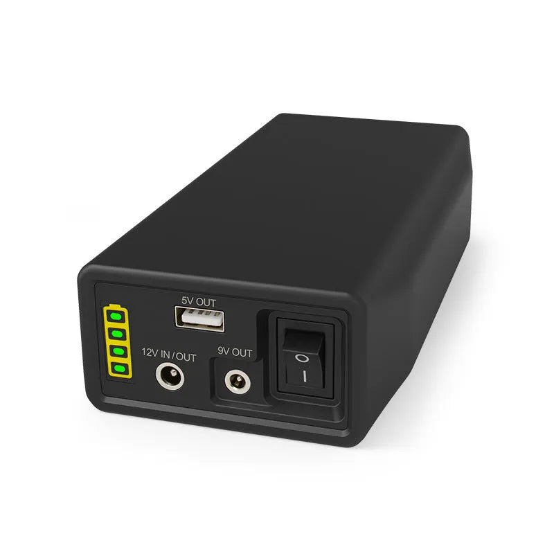 Compact LF4100 LiFePO4 battery measuring 168x89.2x43mm with charger and connection cables