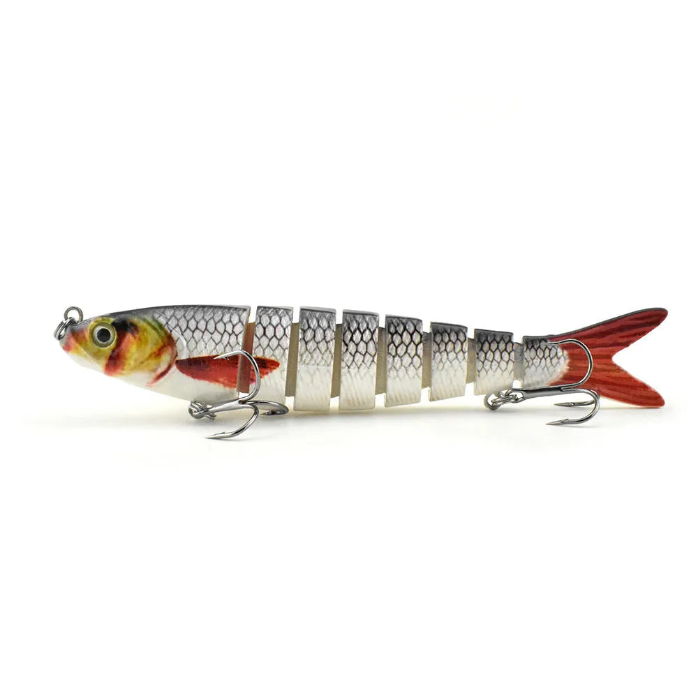 Eight Fish hard plastic fishing lure measuring 133mm, shown in a selection of available colour options.