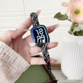 Zinc alloy metal twist design strap for Apple Watch in silver, rose gold, gold, black and starlight colours.