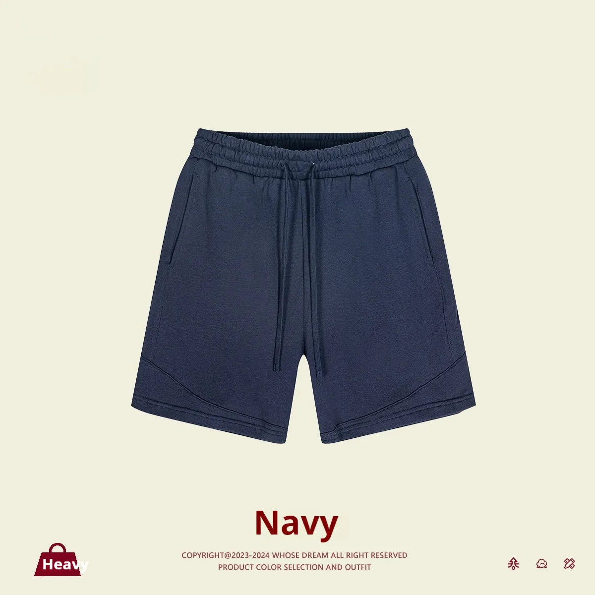 Children's loose-fit cotton shorts in solid colours for casual and sports wear