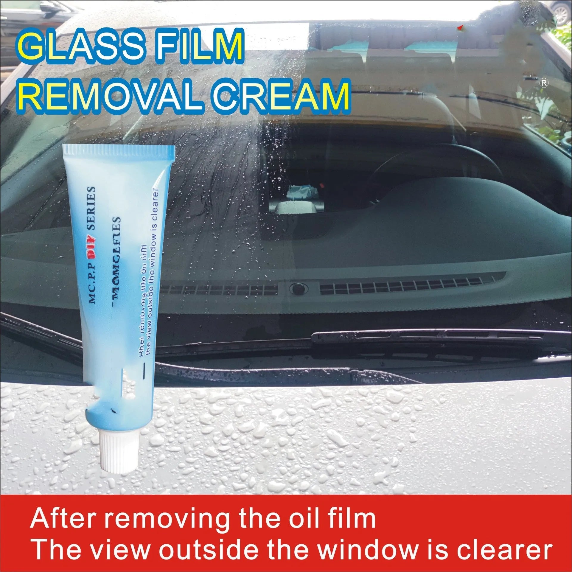 15ml automotive glass anti-fog treatment in English packaging with 33g storage bag