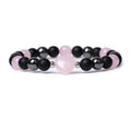 Lvdongling Tigereye hand-cut peach heart geometric stone bracelet with moon and planet charms