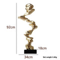 Abstract still life decorative ornament in modern minimalist style made from resin and plastic.