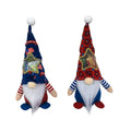Two faceless Rudolf-themed baby doll candy bag Christmas ornaments in cloth measuring 32 by 12 centimetres