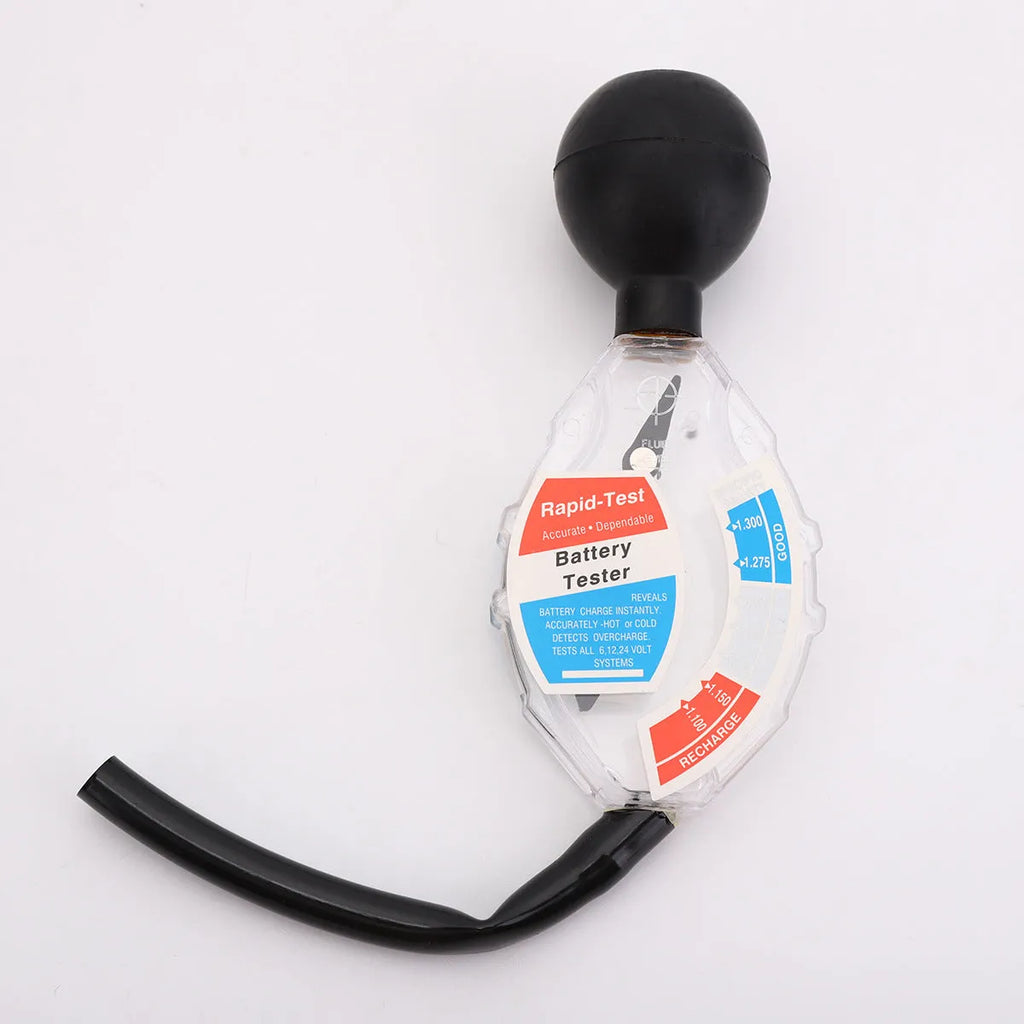 ABS plastic battery electrolyte hydrometer with suction mechanism for lead acid testing