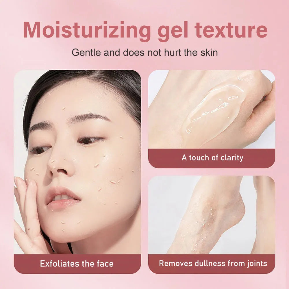 Moisturising facial exfoliating gel scrub in 132g packaging for universal skin types