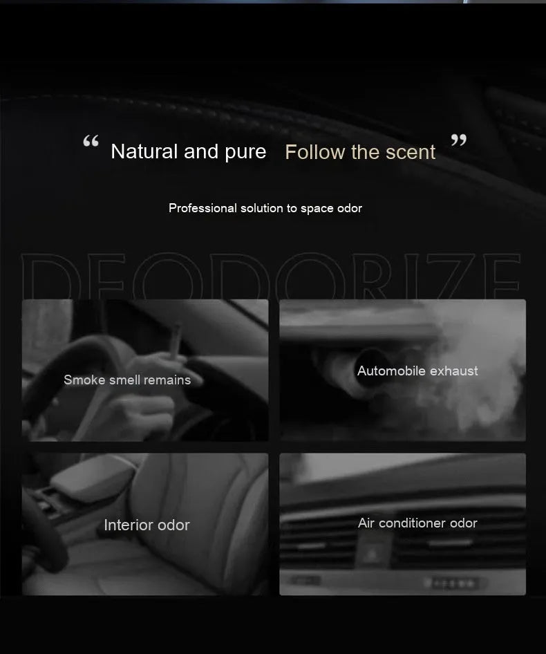 Solar-powered car aromatherapy perfume with decorative element and fragrance diffuser