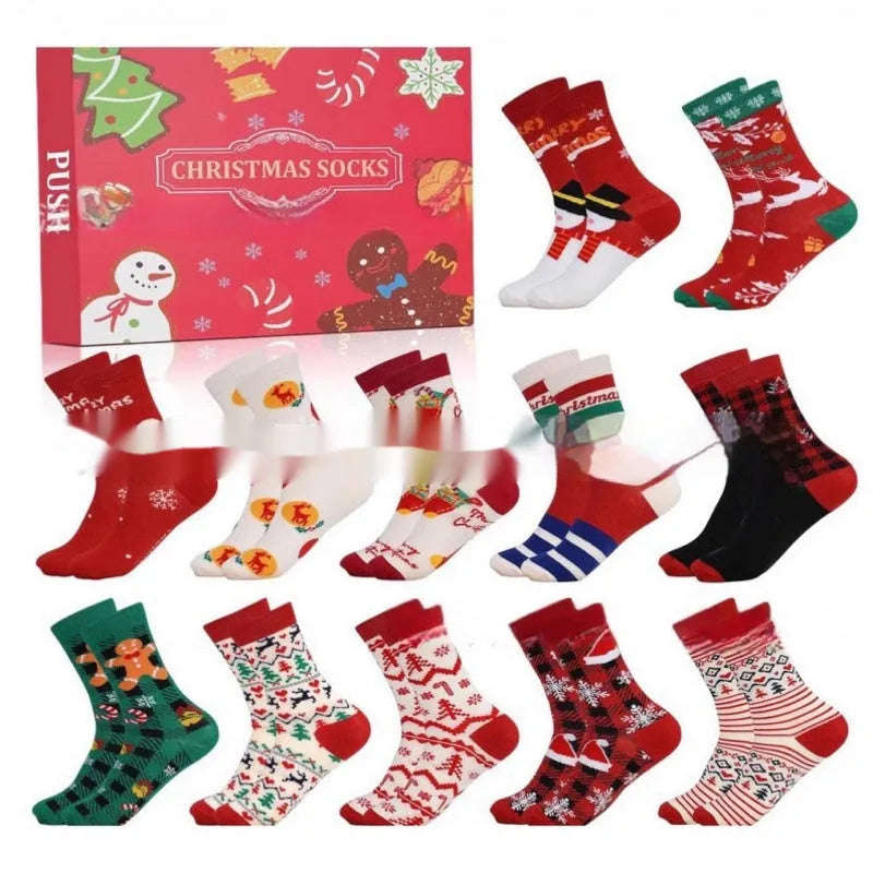 Christmas socks blind box resin craft decorations showing miniature holiday stocking designs