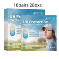 UV protection outdoor sports eye mask with adhesive shield in standard size packaging